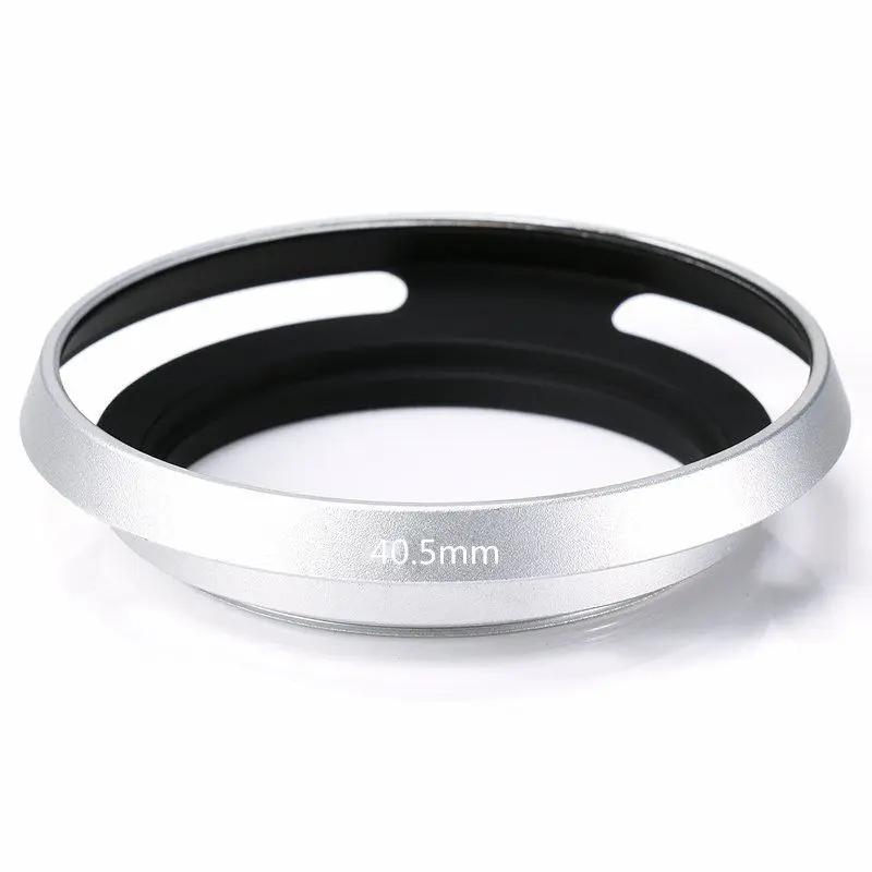 

new thin 40.5mm Vented Curved Metal lens Hood for Leica Leitz Panasonic Pentax Olympus silver