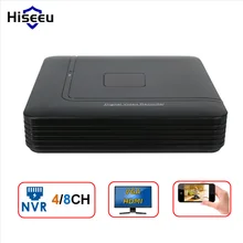 Mini NVR Full HD 4 Channel 8 Channel Security CCTV NVR 1080P 4CH 8CH ONVIF 2.0 For IP Camera System 1080P H.264 Hiseeu