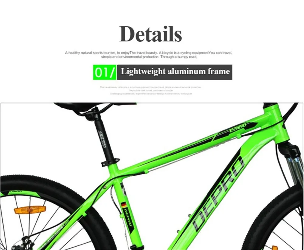 Best Mountain Bike Aluminum Alloy 21 speed Dual Disc Brakes 26 inch Variable Speed Drive Bicycle Men & Women Students Cycling Bicicle 13