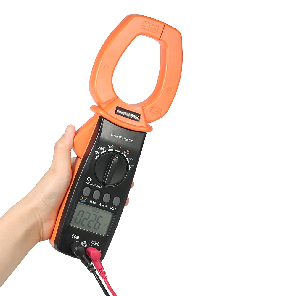 

RuoShui 3999 Counts Digital Clamp Meter 6050 Multimeter AC/DC Voltage Current Auto-range Capacitance Resistance Diode Tester