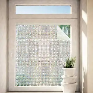 Несколько размеров 3D лазерного мозаика декоративные оконные пленки, конфиденциальность статического Стекло фильм-клей тепла Управление Anti UV крышка окна