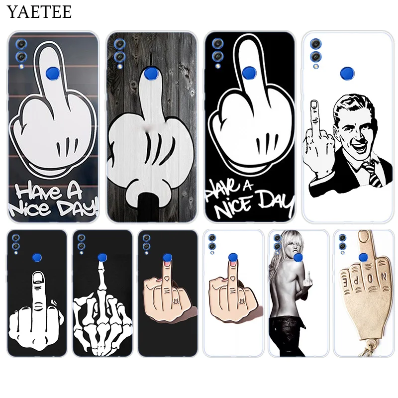 

Silicone Phone Back Case For Huawei Honor 9 8 10 lite 7X 6A 6X 6C Pro 8X Play 9i 9N 7S 8C 7A Pro Cover bicth have a good days