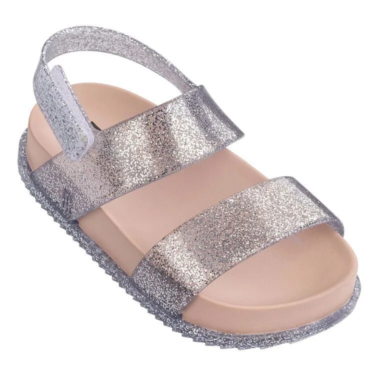 Mini Melissa/брендовые сандалии г. новые сандалии для девочек детская обувь Melissa пляжные сандалии для девочек 13 см-1 см Нескользящие