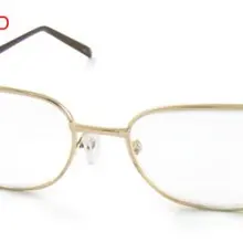 5.00D Золотистый металлический полный обод оптические очки для чтения