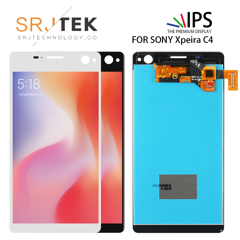 

100% Tested Display For Sony Xperia C4 E5303 E5306 E5333 Display with Touch Screen For Sony Xperia C4 LCD Digitizer