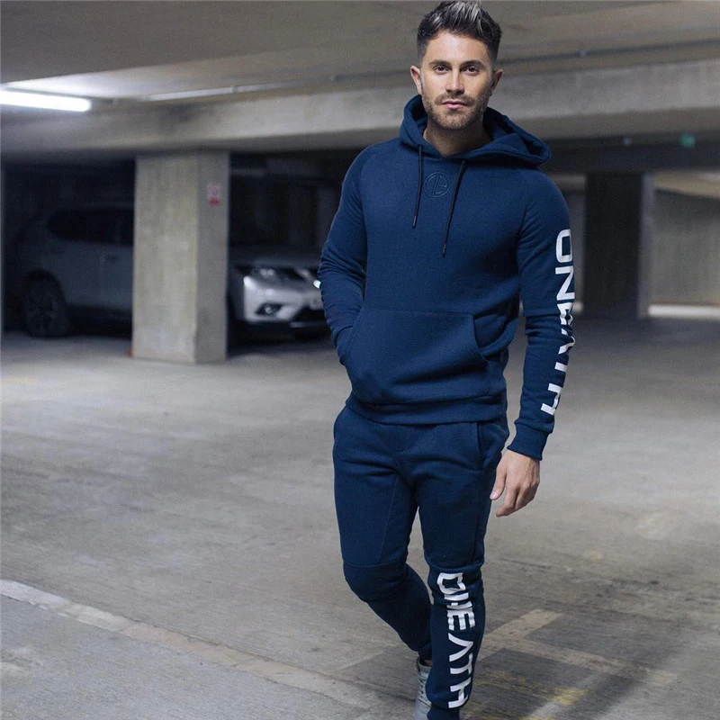 mens hoodie tracksuit set