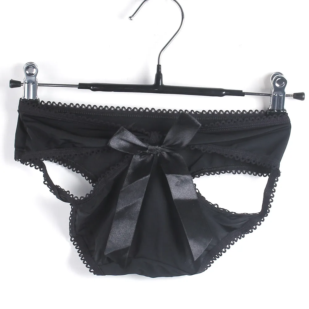 DoreenBow New Women Sexy Panties Knickers Bikini Lingerie Hollow Flower Bow knot Lace Thongs V