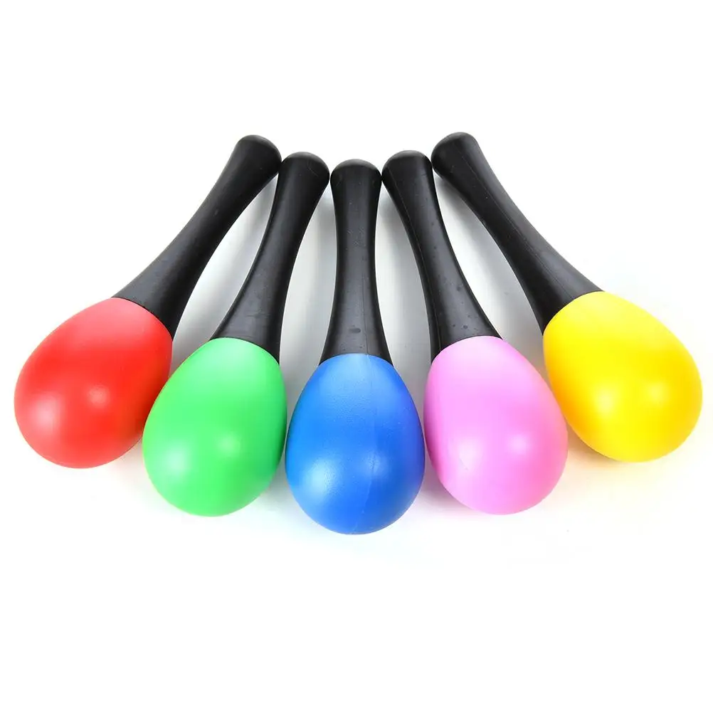 

Plastic Sand Hammer Maraca Rattle Shaker Kids Musical Instruments Baby Sound Music Toy 1 Pcs - Random Color