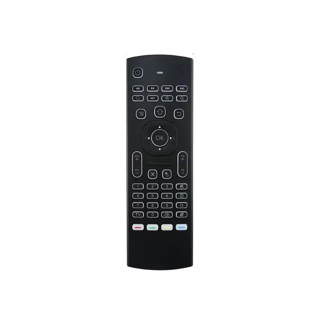 Best Offers Newest 2.4G Wireless Keyboard Air Mouse 6-Axis Controller with RGB Backlight Pro Gaming Keyboard for PC Android TV Box 