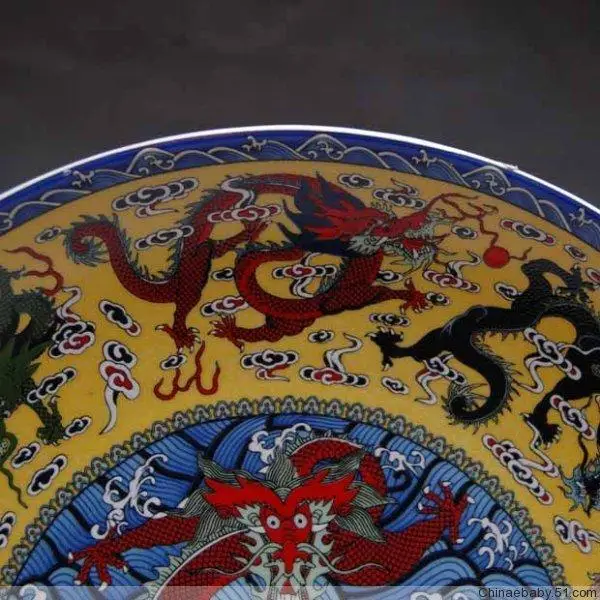 Разные антиквариат в античном стиле фарфоровая эмалированная керамическая тарелка Коулун