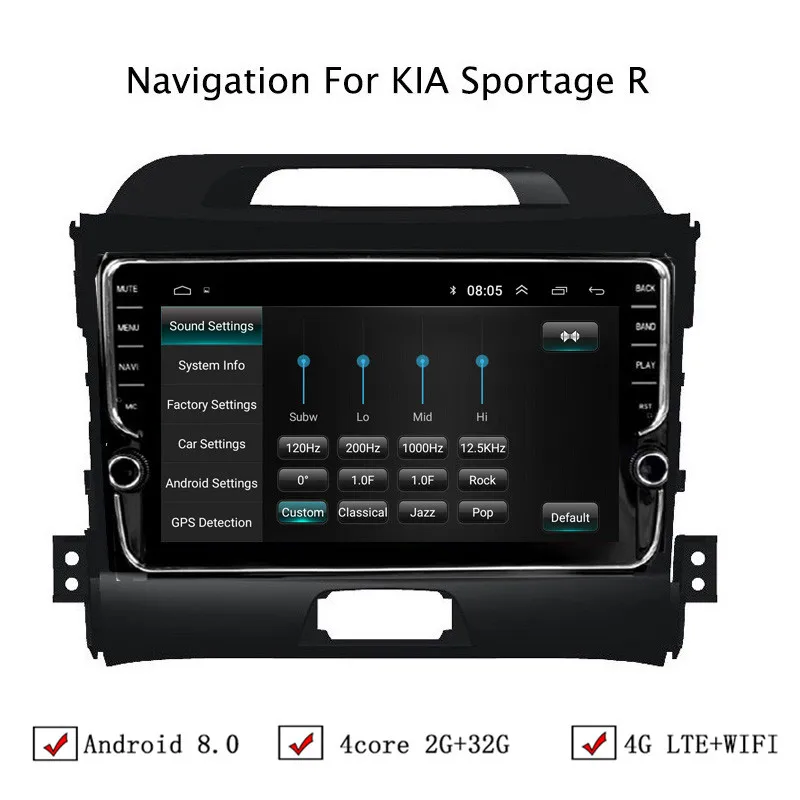 9 &quotAndroid 6 0/8 1 Автомобильная dvd навигационная система для Kia Sportage R 2010 2016