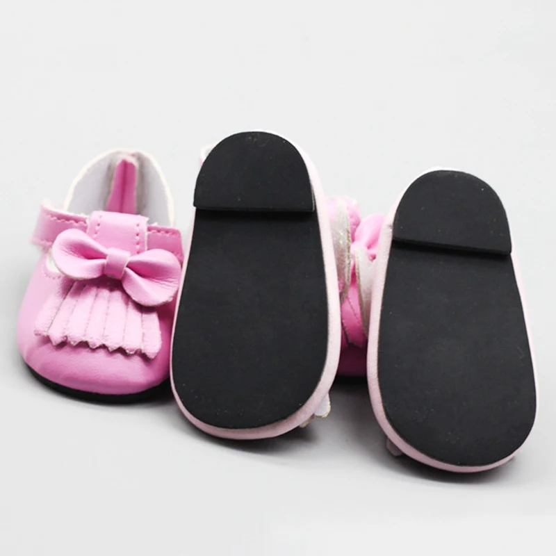 18 дюймов Американский Кукла туфли с бородой кисточкой лук принцесса обувь Лучший подарок на день рождения для детей