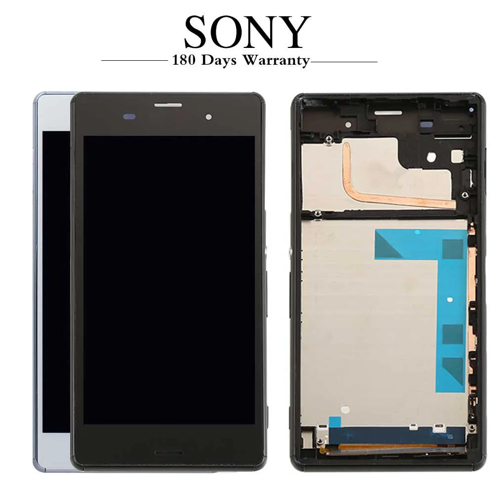 

For SONY Xperia Z3 Screen Original 1920x1080 5.2'' LCD for Sony Z3 Display Touch Screen Frame D6603 D6633 D6653 L55T Tool
