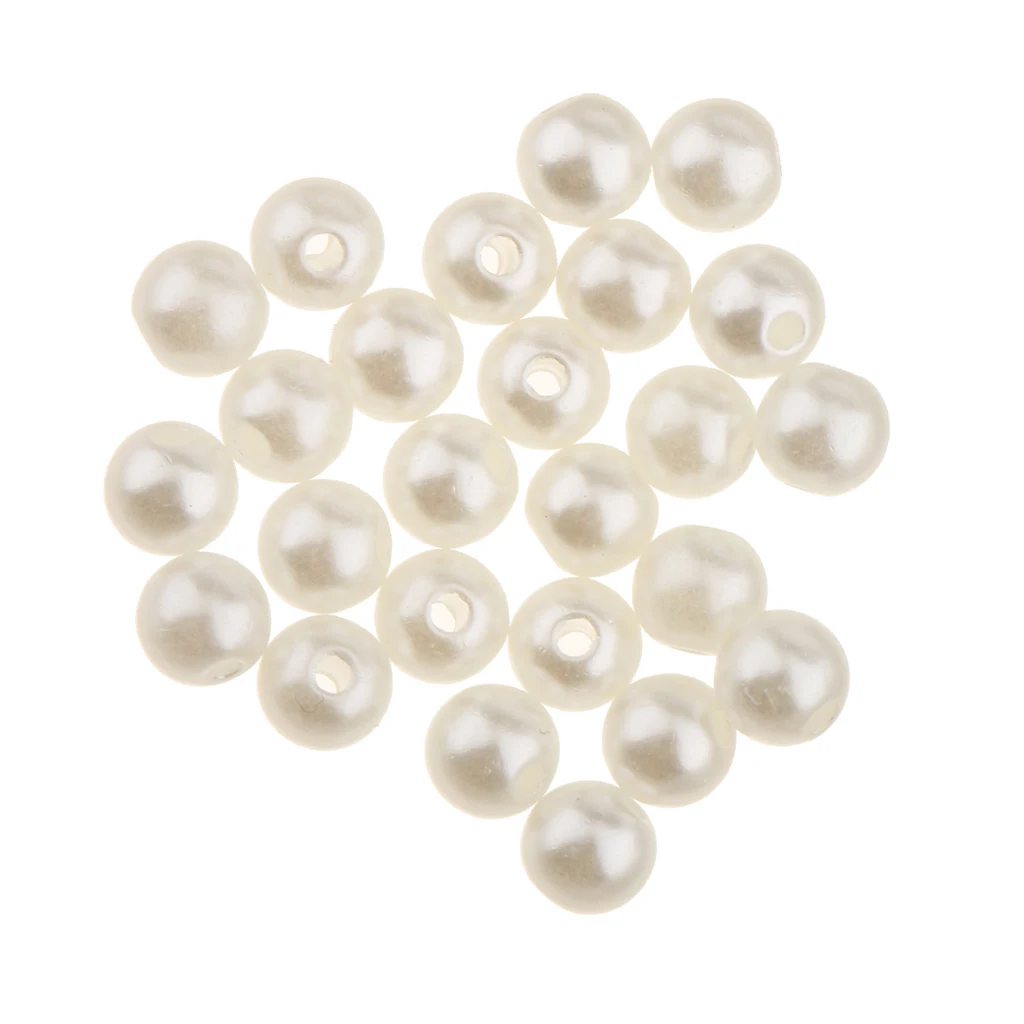 400Pcs Gorgeous Plastic Pearl Beads for Bride Wedding DIY Jewelry Making 4mm Blue / Beige