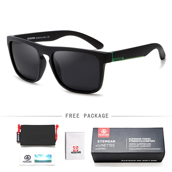 KDEAM, дизайн, поляризованные солнцезащитные очки для мужчин и женщин, УФ-блок, очки для ночного вождения, фотохромные линзы ночного видения RX110 - Цвет линз: C19