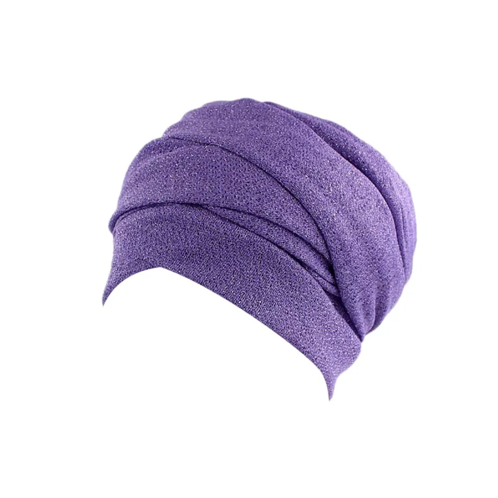 Hawcoar Мода для женщин Индия Африка мусульманский Эластичный Тюрбан шляпа головной платок, шарф кепка Z4