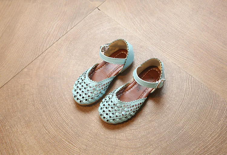Летние сандалии для девочек Baotou, открытые туфли принцессы для девочек, детские сандалии, детская обувь, модные белые туфли на плоской подошве для маленьких девочек