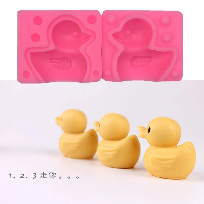 3D утка силиконовая форма для свечей глина мыло формы шоколада кухонная выпечки