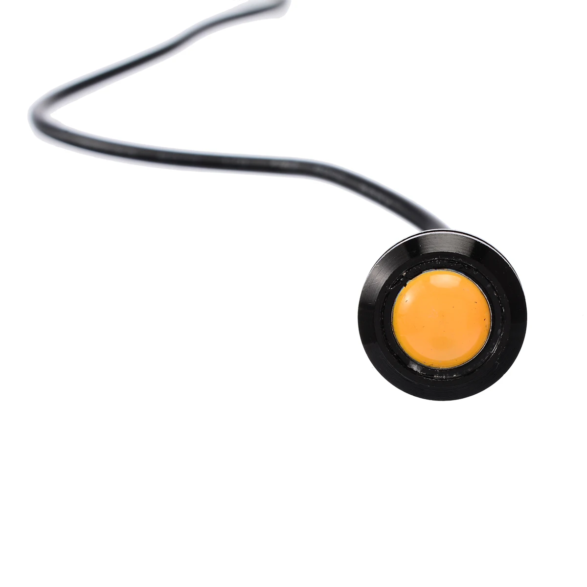 10pcs 12V 10W 18mm Amber Eagle Eye LED Lights COB LED Car Daytime Running DRL Head Tail Backup Light
