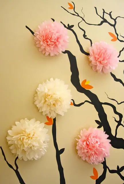 29 colors tissue paper pom poms ball 12 inch 30cm 20pcs lot tissue paper flower garlands