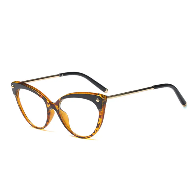 Cat Eye Prescription Glasses Frame Optical Myopia Hyperopia Astigmatism Lenses Anti Reflective Blue Light Corrective Eyeglasses - Цвет оправы: C3