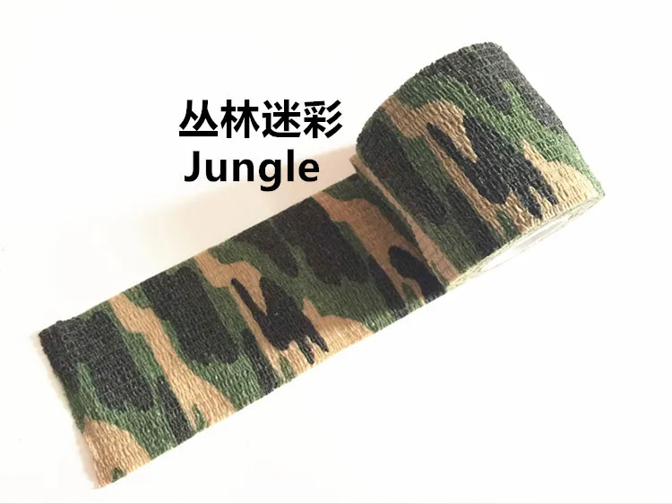 Камуфляжные эластичные водостойкие бандажная лента клейкие лента для первой помощи стрейч лечение медицинские эластичные печати самоклеющиеся ленты - Цвет: Jungle
