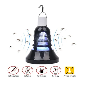 

Mosquito Bug Trap Electric Insect Killer Zapper LED Night Light for Outdoor Porch Camping MDJ998