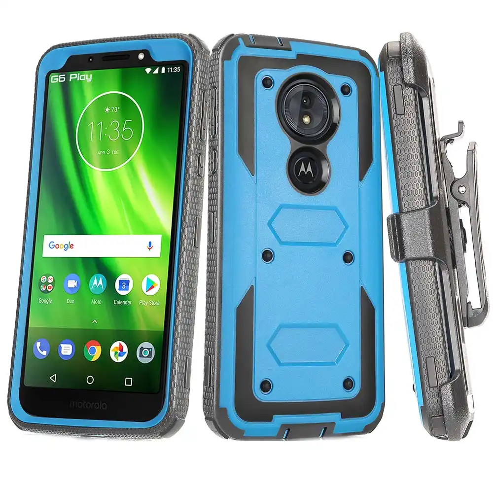 For Motorola Moto G6 Play Xt1922 G6 Forge Moto E5 Case Heavy Duty Hybrid Armor Case Impact Protective Belt Clip Holster Cover Phone Case Covers Aliexpress