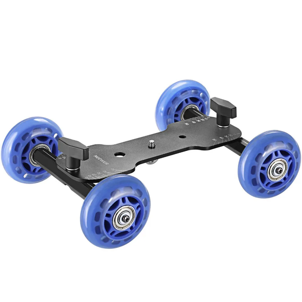 Neewer Mobile Rolling Slider Dolly Car Skater Video Track Rail