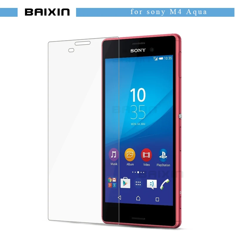 

baixin for Sony Xperia M4 Aqua E2303 E2353 E2306 E2333 E2363 E2312 Tempered glass screen protector guard anti scratch film