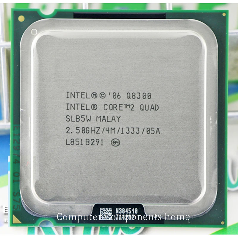 INTEL core 2 quad Q8300 cpu Процессор(2,5 ГГц/4 м/1333 ГГц) Socket 775 настольный процессор