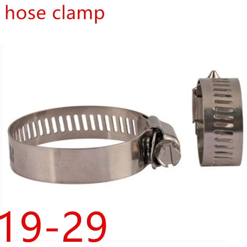 5pcs 19 29mm Stainless steel hose clamp clamp belt clamp holder