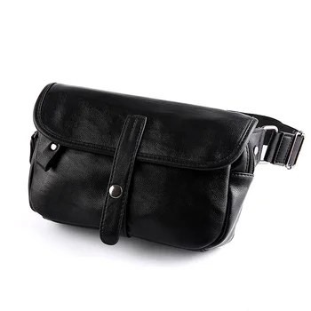 

2019 PU Leather Men Waist Pack Fanny Pack Belt Bag Phone Pouch Messenger Bags Brand Male Small Travel Waist Bag
