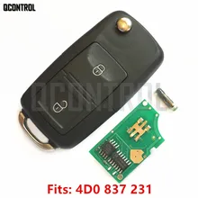 QCONTROL Car Remote Key DIY for AUDI A2 A3/B5 A4 A6 Quattro RS 1997 1998 1999 2000 2001 2002