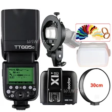 Godox TT685C/N/O/F GN60 TTL Flash Light Speedlite +X1T Trigger + Bowens S-Type Bracket Kit For Canon Nikon Fujifilm Olympus