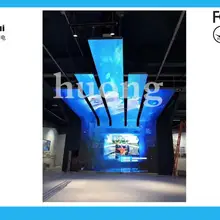 Новейшая версия P4 гибкий Крытый светодиодный дисплей полноцветный светодиодный модуль, торговый центр цилиндрический рекламный светодиодный видео стенная панель