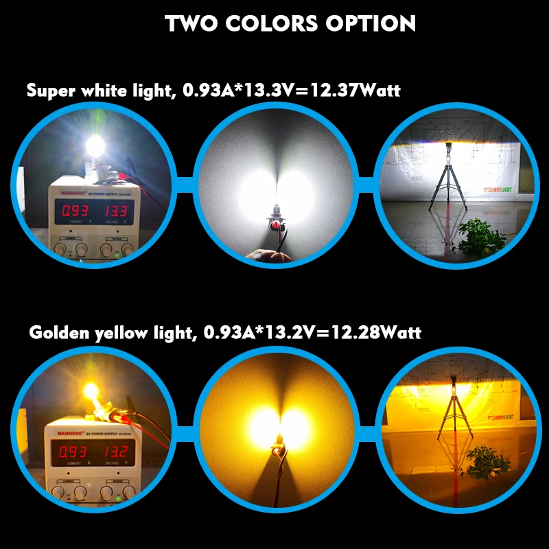 CNSUNNYLIGHT H11 9005 HB3 9006 HB4 LED Car Fog Light Headlight Bulbs 2400Lmset 6000K 3000K H9 H8 H16 Auto Foglamp DRL Light  (11)
