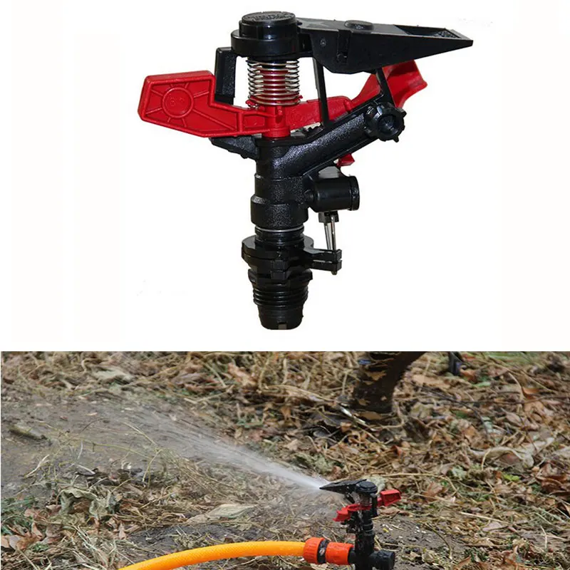 Water Grass Sprinkler 1/2" Irrigation Impact Ajustable Sprayer Garden