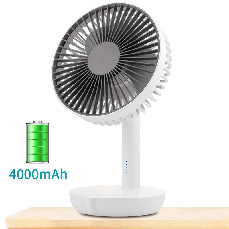Goede Draagbare Usb Mini Fans Kleine Bureau, Fluisterstil, W Portableportable Lader Functie, 6 Inch Perfecte Kleine Persoonlijke Voor Outdoo