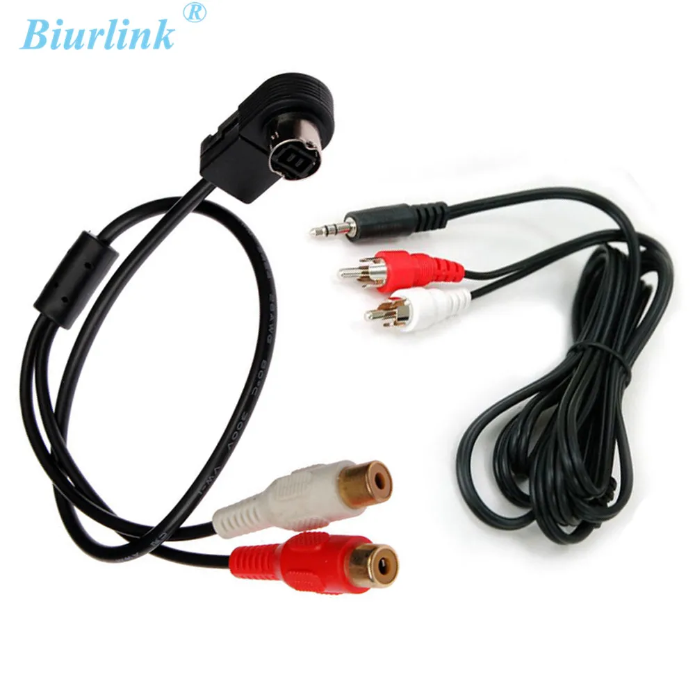 Biurlink Aux линия в RCA кабель адаптер для Alpine Ai NET JVC KS U58 PD100 U57 U29|aux line in adapter|aux adapteraux |