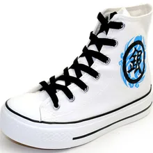 Nuevas mujeres/hombres ocasionales high-top de los zapatos blancos de lona estudiante diario de Dibujos Animados Anime Gintama Cosplay Shoes tamaño 35-43