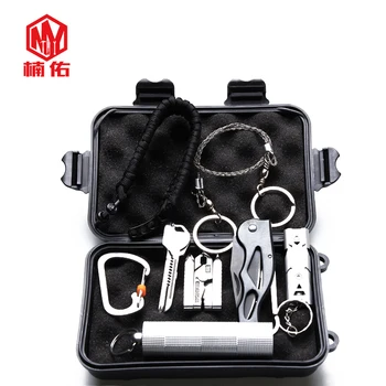 

EDC Pocket Tool Multi-function Mini Portable Combination Set Outdoor Survival Tool Waterproof Shockproof Storage Box