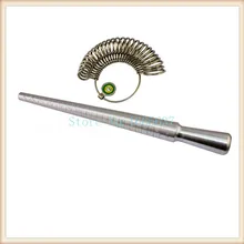 Металл Guage Оправки Кольцо Ручки и Производство Кольцевого Шлейфа Комплект Кольцо Калибр Металл Finger Сайзер Инструмент Измерения 1-13 США