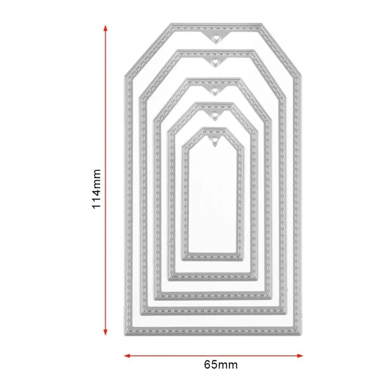 Isoenxi рамки для этикеток режущие штампы металлические высечки DIY этикетки для скрапбукинга с швейной нитью En тиснение режущие инструменты рамка
