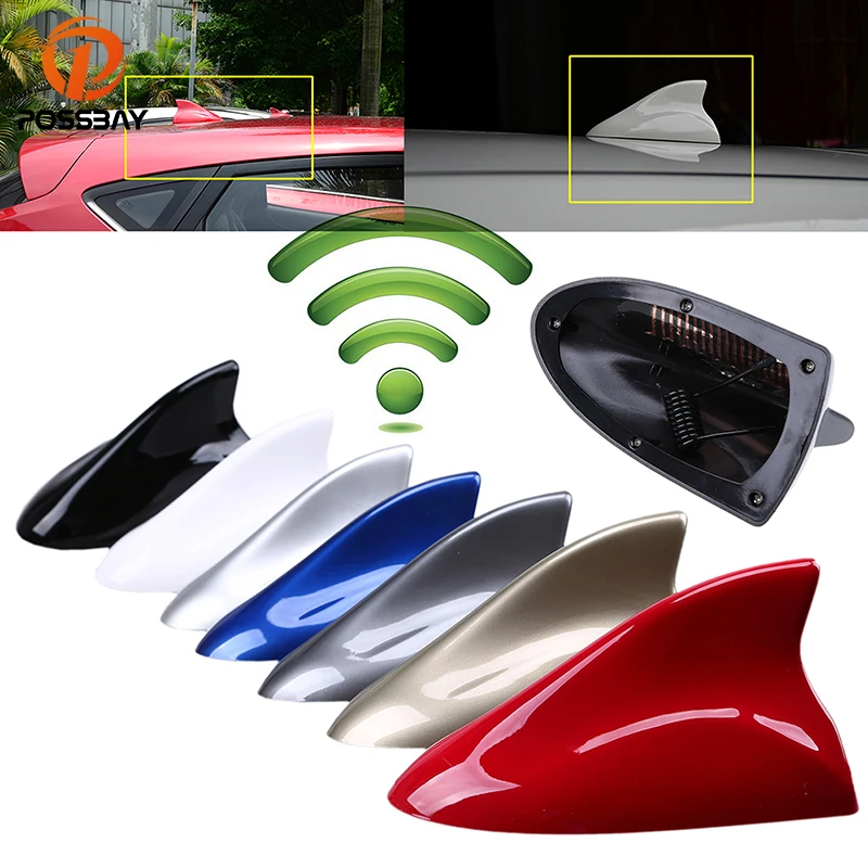 Radio UNIVERSALE TETTO AUTO AM//FM Segnale Amplificato Pinna Di Squalo Antenna Antenna Nera