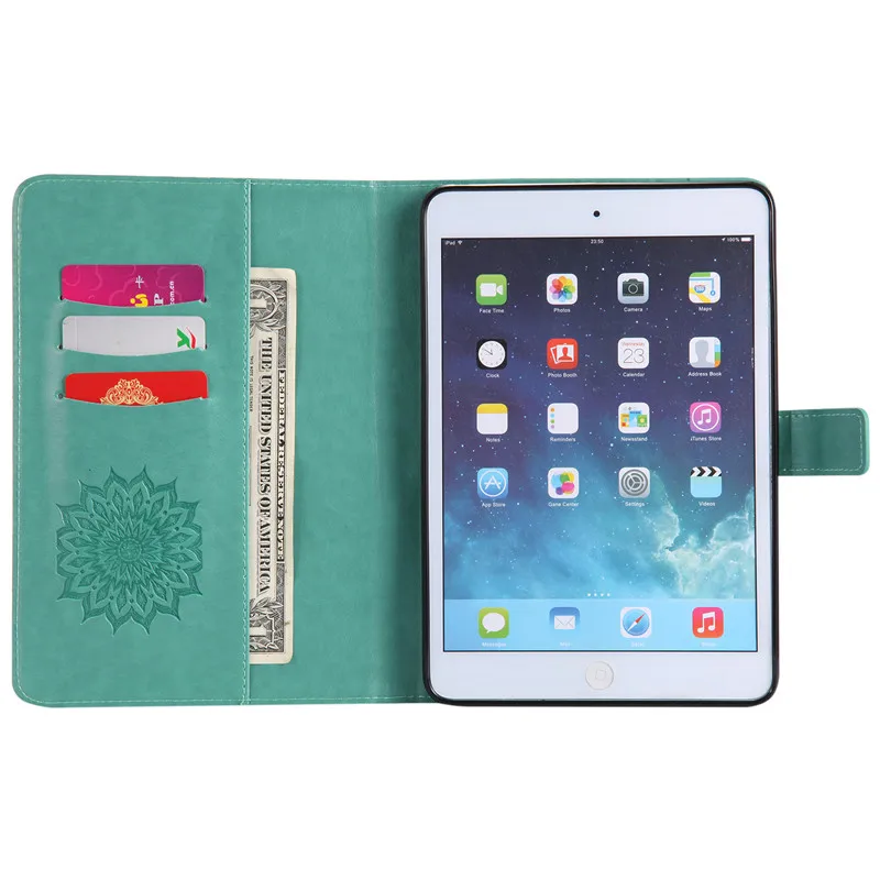 Wekays For Apple Ipad Mini 1 2 3 Sun Flower Smart Leather Flip Case For Coque IPad Mini 1 2 3 Mini2 Mini3 7.9