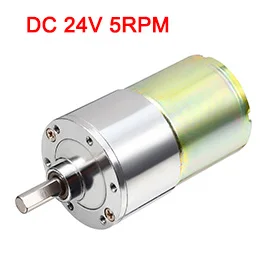 

Uxcell Newest 1 Pcs Micro Gear Box DC 24V 5RPM Motor Speed Reduction Electrical Gearbox Centric Output Shaft