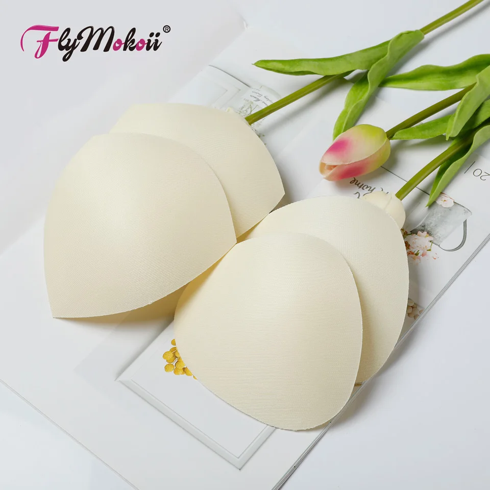 

10 pairs/lot Women Summer Swimsuit Padding Inserts Sponge Foam Bra Pads Chest Cup Breast Bra Bikini Insert Chest Pad