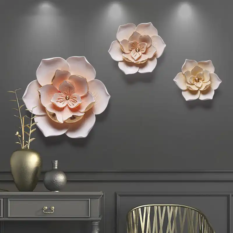 3d Embossed Resin Flowers Home Wall Hanging Butterfly Crafts Wall Background Mural Ornament Wedding Livingroom Wall Decoration Wall Mural Wall Flowerflower Wall Decor Aliexpress