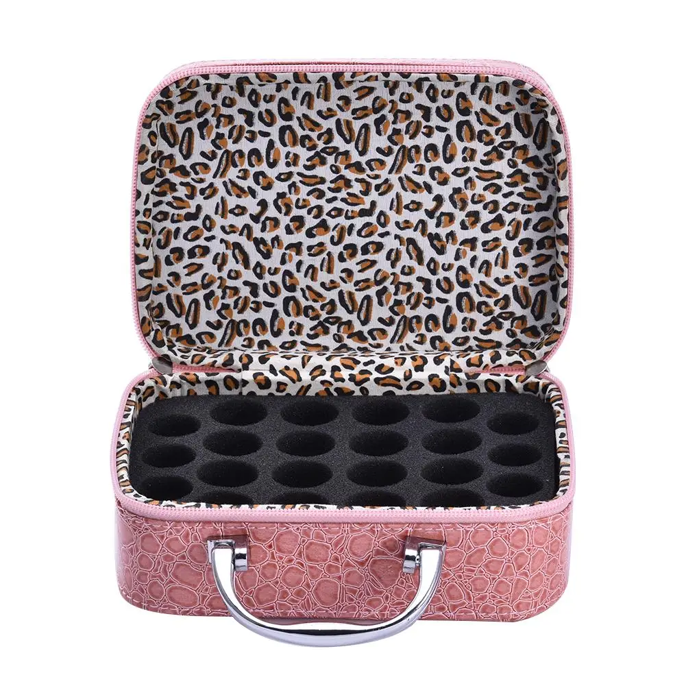 24 الشبكة زجاجات أسطوانية زيت طبيعي حالة المحمولة كاري حامل تخزين الروائح حقيبة والجلود الاصطناعية تخزين أكياس 2018